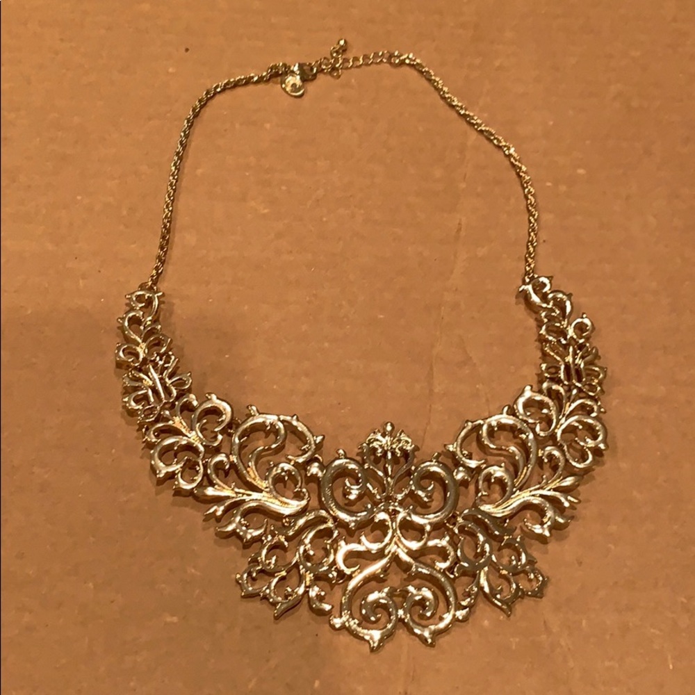 Charming Charlie Gold Design Necklace